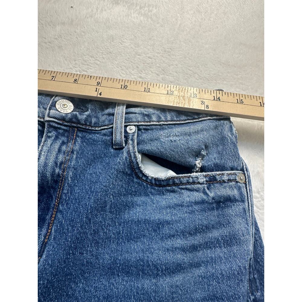 AYR Secret Sauce Jeans Women's High Rise Wide Leg Blue Denim Size 32S *Altered* - Picture 4 of 11